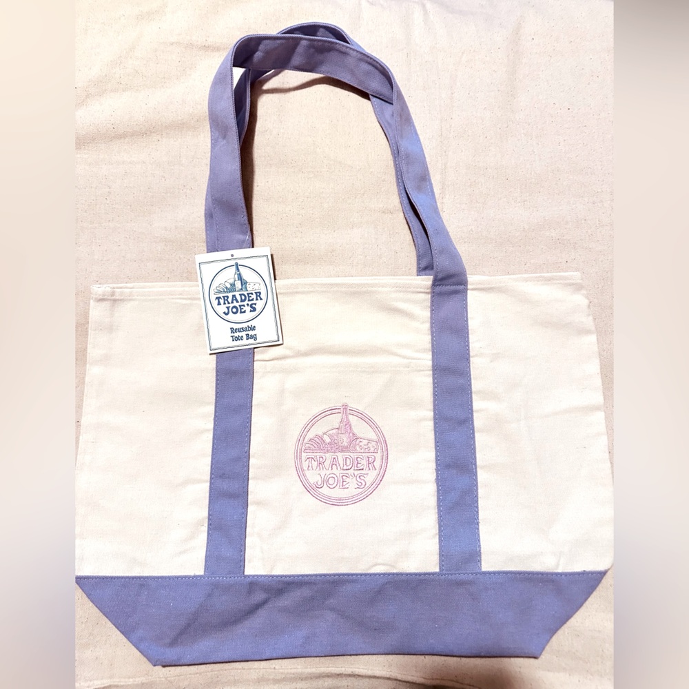 Trader Joes | Bag | Trader Joe's Reusable Canvas Tote | Lavender